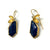 Lapis Leaf Earrings-Earrings-Liaung-Chung Yen-Pistachios