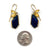 Lapis Leaf Earrings-Earrings-Liaung-Chung Yen-Pistachios