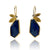 Lapis Leaf Earrings-Earrings-Liaung-Chung Yen-Pistachios