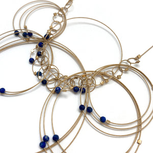 Lapis and Nylon Necklace-Necklaces-Meghan Riley-Pistachios