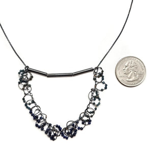 Lapis and Onyx Layered Necklace-Necklaces-Karen Gilbert-Pistachios