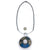Lapis and Silver Concave Necklace-Necklaces-So Young Park-Pistachios
