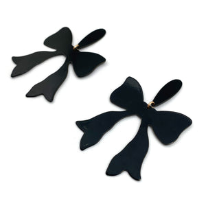 Large Bow Dangle Earrings-Earrings-Ashley Buchanan-Pistachios