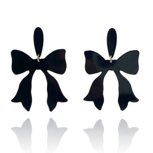 Large Bow Dangle Earrings-Earrings-Ashley Buchanan-Pistachios