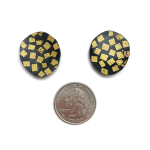 Large Gold Leaf Studs-Earrings-Myung Urso-Pistachios