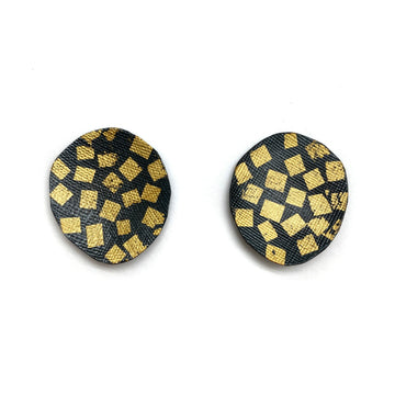 Large Gold Leaf Studs