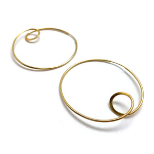 Large Gold Vermeil Loop Earrings-Earrings-Claudia Vallejo-Pistachios