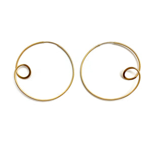 Large Gold Vermeil Loop Earrings-Earrings-Claudia Vallejo-Pistachios