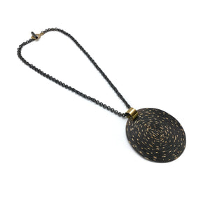 Large Oval Disc Necklace-Necklaces-Brooke Marks-Swanson-Pistachios