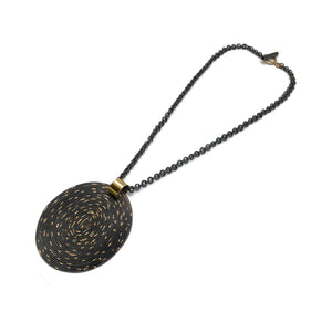 Large Oval Disc Necklace-Necklaces-Brooke Marks-Swanson-Pistachios