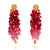 Large Pink Leaf Earrings-Earrings-Eve Balashova-Pistachios