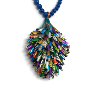 Layered Aluminum Pendant Necklace-Necklaces-Eunseok Han-Pistachios