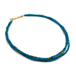 Layered Apatite Necklace-Necklaces-Bernd Wolf-Pistachios