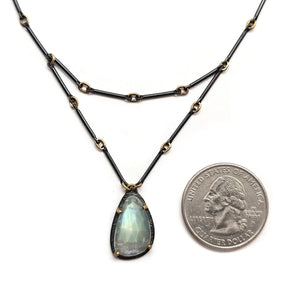 Layered Ethiopian Opal Necklace-Heather Guidero-Pistachios