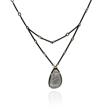Layered Ethiopian Opal Necklace
