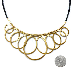 Layered Loop Gold Necklace-Necklaces-Iza Design-Pistachios