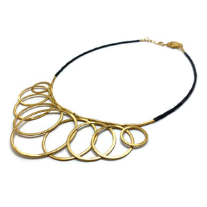 Layered Loop Gold Necklace-Necklaces-Iza Design-Pistachios