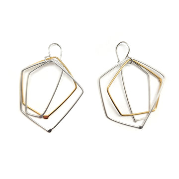 Layered Mixed Metal Earrings