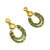 Layered Peridot Earrings-Earrings-Bernd Wolf-Pistachios