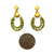 Layered Peridot Earrings-Earrings-Bernd Wolf-Pistachios