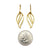 Leaf Cut Out Earrings - Gold-Earrings-Manuela Carl-Pistachios