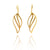 Leaf Cut Out Earrings - Gold-Earrings-Manuela Carl-Pistachios