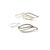 Leaf Cut Out Earrings - Silver-Earrings-Manuela Carl-Pistachios