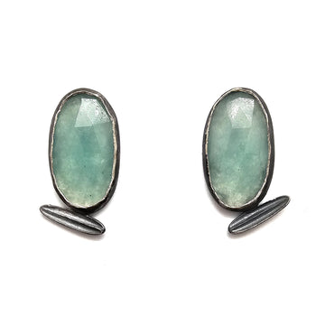 Leaf and Kyanite Studs