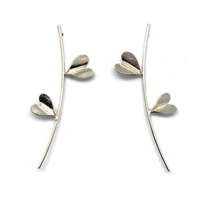 Leaf of Love Earrings-Earrings-Huiyu Chiu-Pistachios