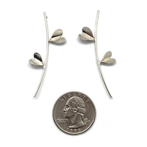Leaf of Love Earrings-Earrings-Huiyu Chiu-Pistachios