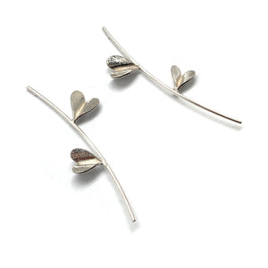 Leaf of Love Earrings-Earrings-Huiyu Chiu-Pistachios
