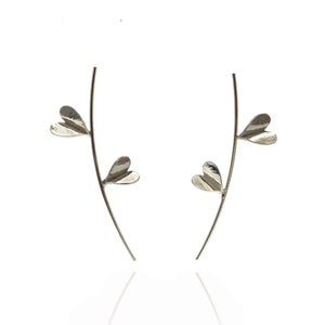 Leaf of Love Earrings-Earrings-Huiyu Chiu-Pistachios