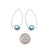 Light Blue Inverted Sphere Earrings-Earrings-Ursula Muller-Pistachios