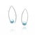 Light Blue Inverted Sphere Earrings-Earrings-Ursula Muller-Pistachios