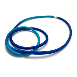 Light Blue Knot Necklace-Necklaces-Gilly Langton-Pistachios