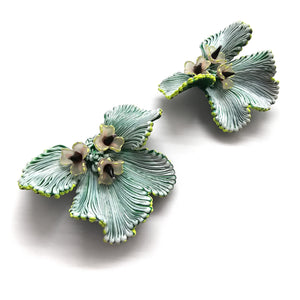 Light Blue Lamella Earrings-Earrings-Carina Shoshtary-Pistachios