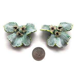 Light Blue Lamella Earrings-Earrings-Carina Shoshtary-Pistachios