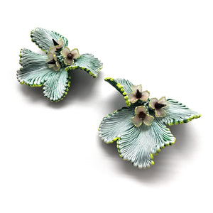 Light Blue Lamella Earrings-Earrings-Carina Shoshtary-Pistachios