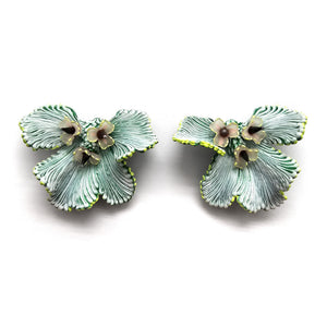 Light Blue Lamella Earrings-Earrings-Carina Shoshtary-Pistachios