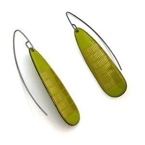 Light Green Enamel Earrings-Earrings-Jenne Rayburn-Pistachios