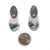 Light Pink and Grey Layered Oval Earrings-Earrings-Asami Watanabe-Pistachios