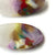 Light Purple and Gold Small Oval Earrings-Earrings-Asami Watanabe-Pistachios