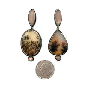 Lilac Chalcedony Drop Earrings-Earrings-Lori Francescutti-Pistachios