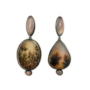 Lilac Chalcedony Drop Earrings-Earrings-Lori Francescutti-Pistachios