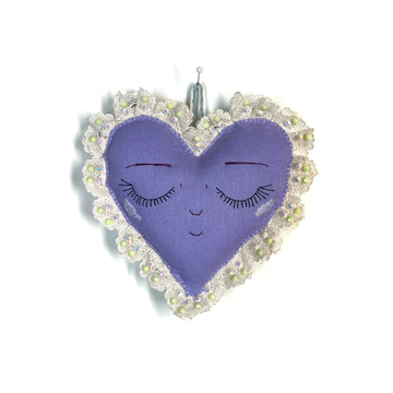Lilac Heart Brooch