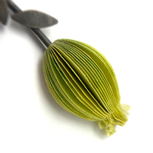 Lime Green Flower Brooch-Pins-Naoko Yoshizawa-Pistachios