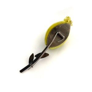 Lime Green Flower Brooch-Pins-Naoko Yoshizawa-Pistachios