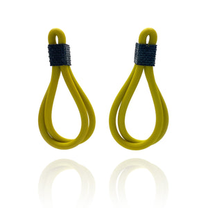 Lime Green Rubber Earrings-Earrings-Sandra Salaices-Pistachios