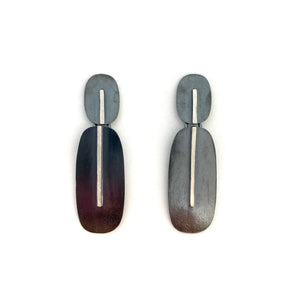 Linear Double Oval Earrings-Earrings-Heather Guidero-Pistachios