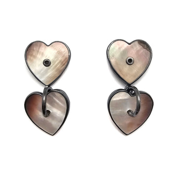Linked Heart Earrings